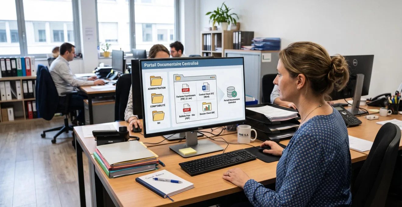 Gestion de documents et de factures électroniques depuis un espace de travail numérique
