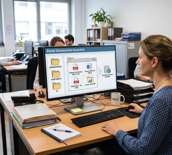 Gestion de documents et de factures électroniques depuis un espace de travail numérique